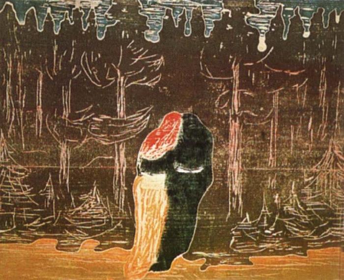 Edvard Munch Forest oil painting image